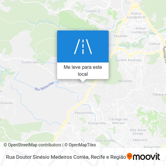 Rua Doutor Sinésio Medeiros Corrêa mapa