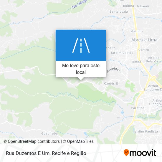 Rua Duzentos E Um mapa