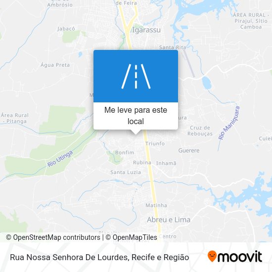 Rua Nossa Senhora De Lourdes mapa