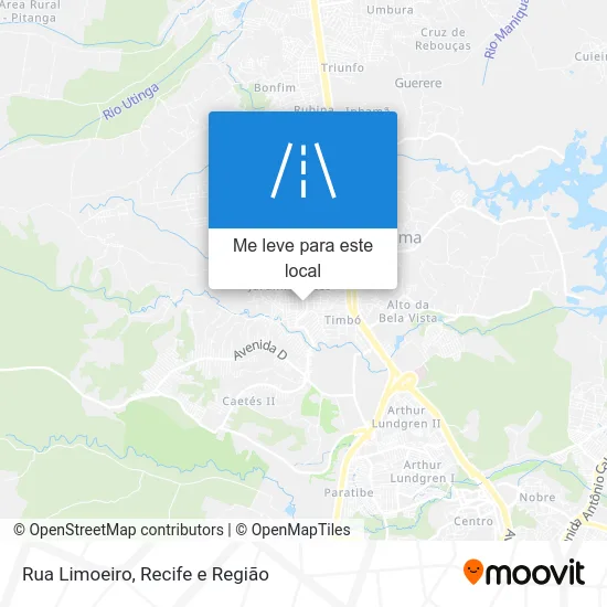 Rua Limoeiro mapa