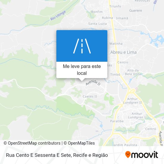 Rua Cento E Sessenta E Sete mapa