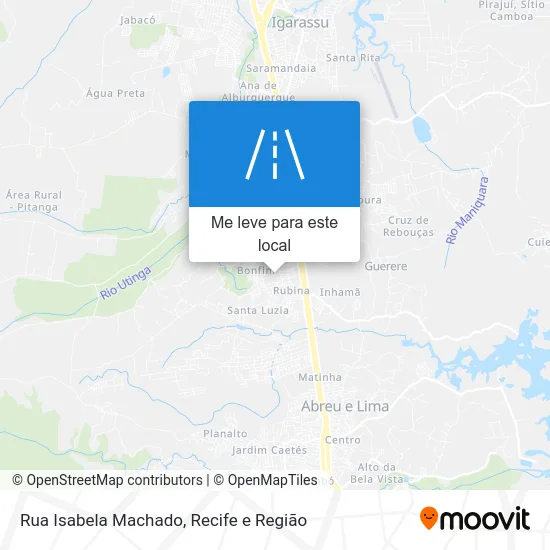 Rua Isabela Machado mapa