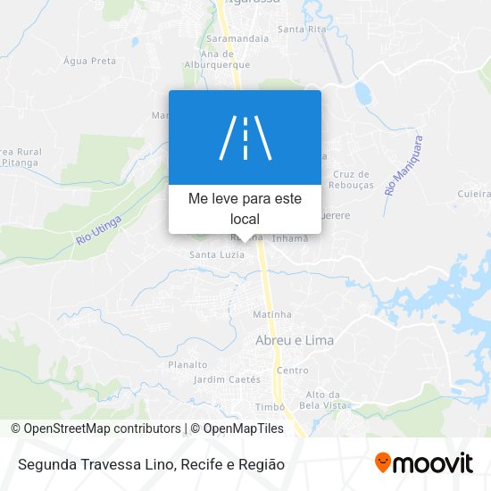 Segunda Travessa Lino mapa