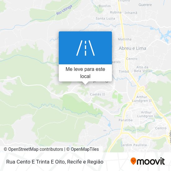 Rua Cento E Trinta E Oito mapa