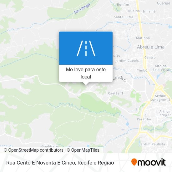 Rua Cento E Noventa E Cinco mapa