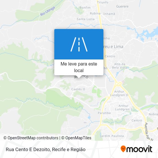 Rua Cento E Dezoito mapa