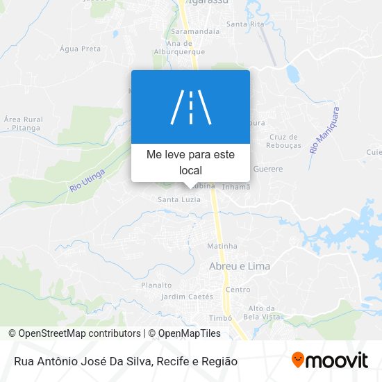 Rua Antônio José Da Silva mapa