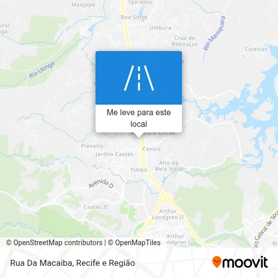 Rua Da Macaiba mapa