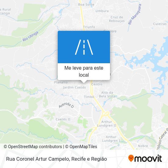 Rua Coronel Artur Campelo mapa