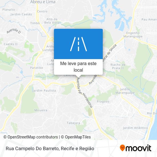 Rua Campelo Do Barreto mapa
