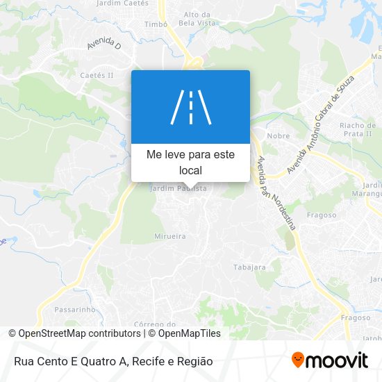 Rua Cento E Quatro A mapa