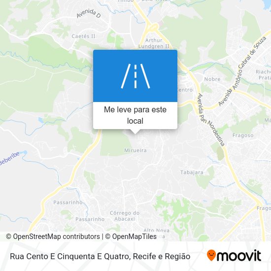 Rua Cento E Cinquenta E Quatro mapa