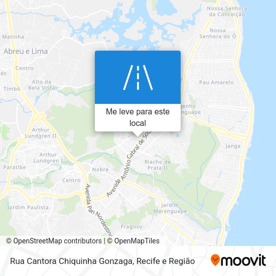 Rua Cantora Chiquinha Gonzaga mapa