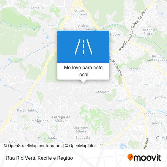 Rua Rio Vera mapa