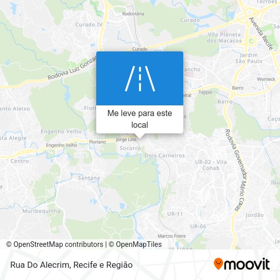 Rua Do Alecrim mapa