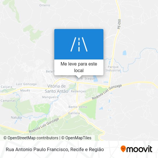 Rua Antonio Paulo Francisco mapa