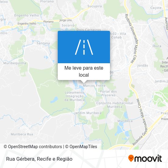 Rua Gérbera mapa