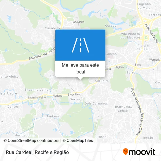 Rua Cardeal mapa