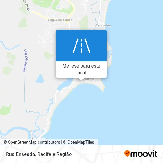 Rua Enseada mapa