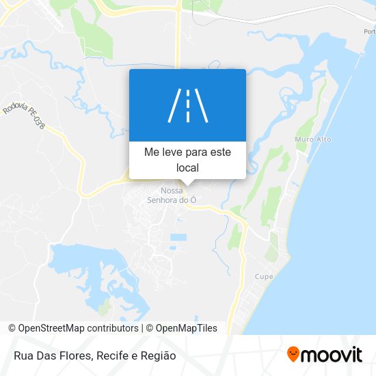 Rua Das Flores mapa