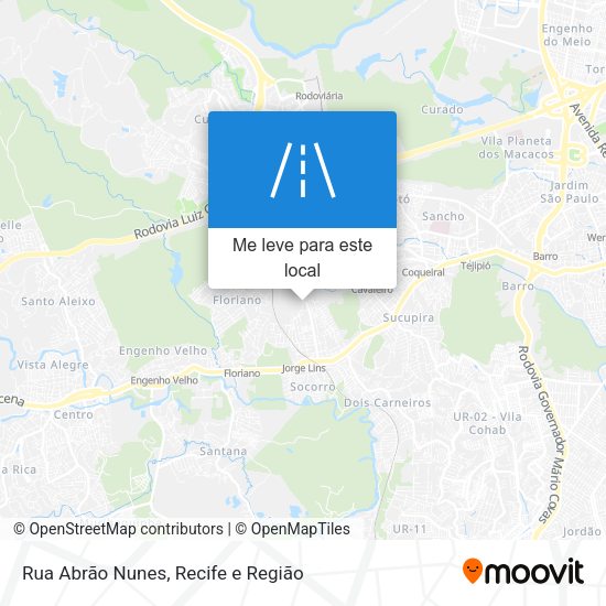 Rua Abrão Nunes mapa