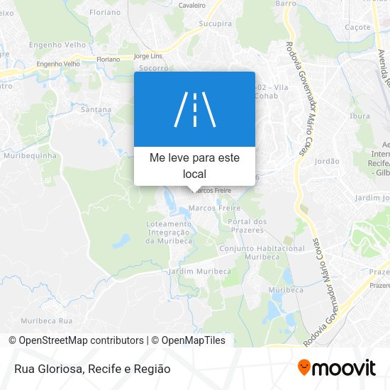 Rua Gloriosa mapa