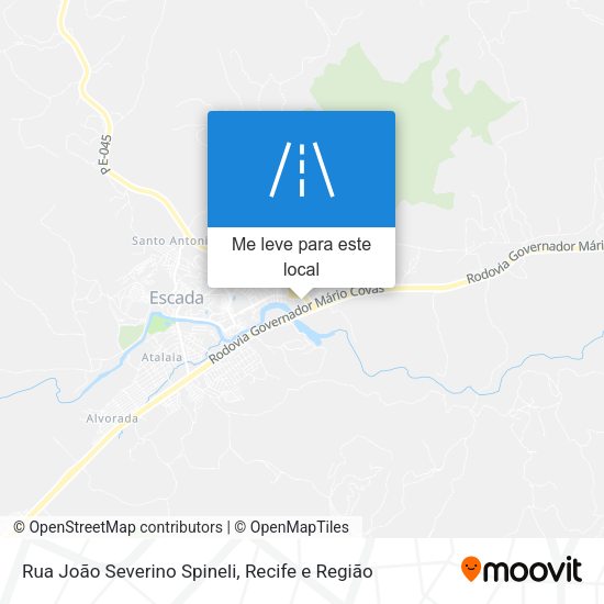 Rua João Severino Spineli mapa