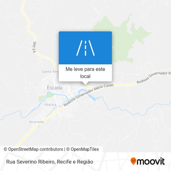 Rua Severino Ribeiro mapa