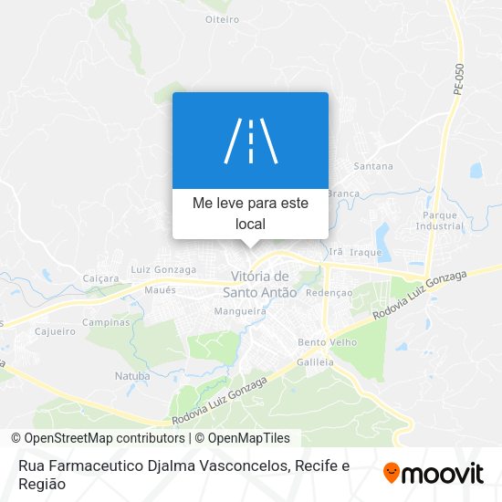 Rua Farmaceutico Djalma Vasconcelos mapa