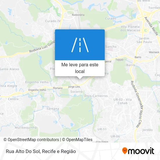 Rua Alto Do Sol mapa