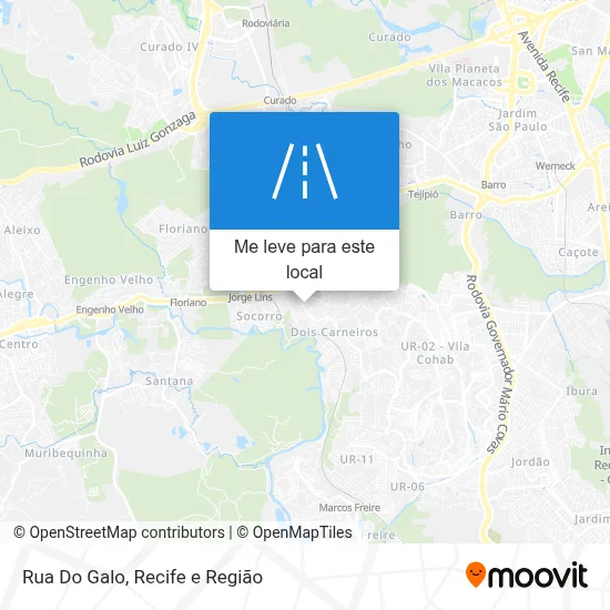 Rua Do Galo mapa