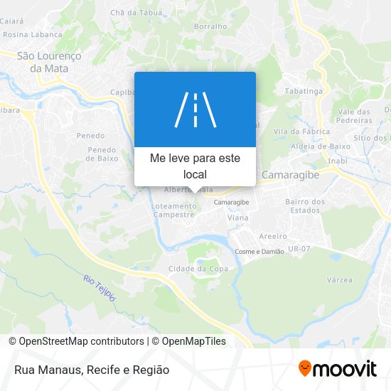 Rua Manaus mapa