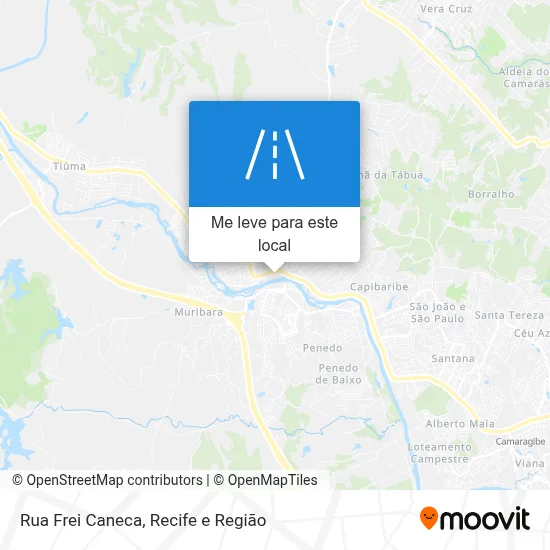 Rua Frei Caneca mapa