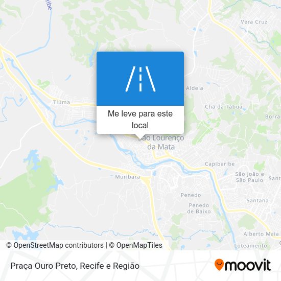 Praça Ouro Preto mapa
