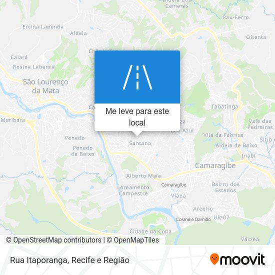 Rua Itaporanga mapa