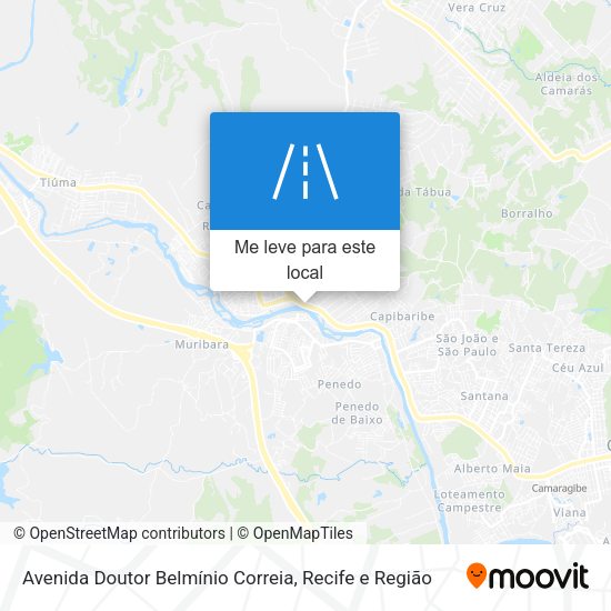 Avenida Doutor Belmínio Correia mapa