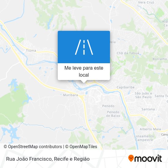 Rua João Francisco mapa