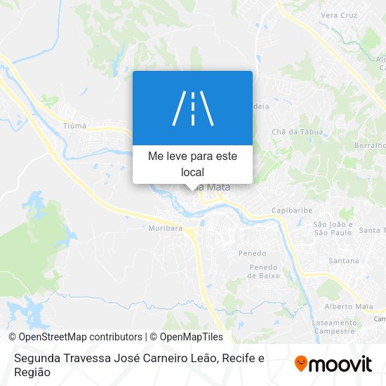 Segunda Travessa José Carneiro Leão mapa