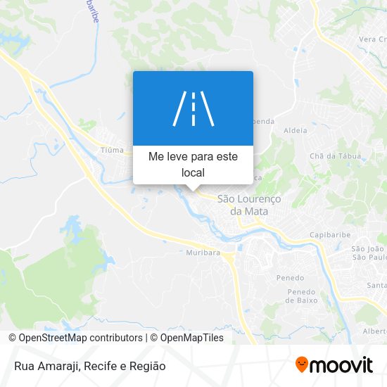 Rua Amaraji mapa