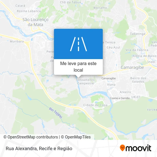 Rua Alexandra mapa