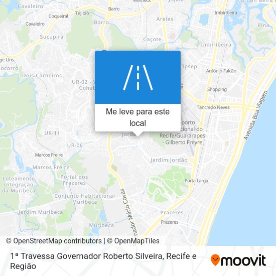 1ª Travessa Governador Roberto Silveira mapa