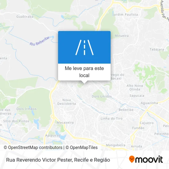 Rua Reverendo Victor Pester mapa