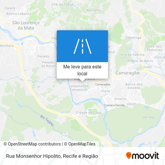 Rua Monsenhor Hipolito mapa