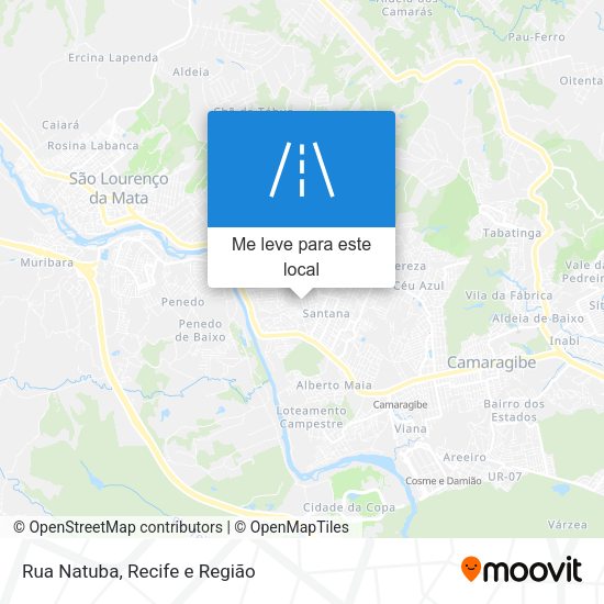 Rua Natuba mapa