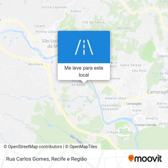 Rua Carlos Gomes mapa