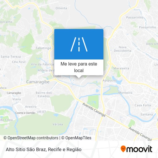 Alto Sitio São Braz mapa