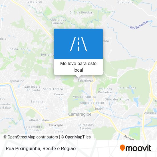 Rua Pixinguinha mapa