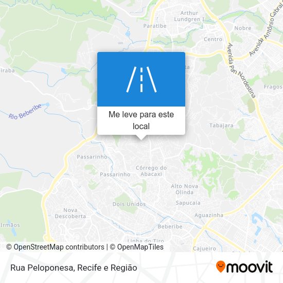 Rua Peloponesa mapa
