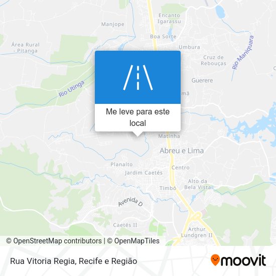Rua Vitoria Regia mapa