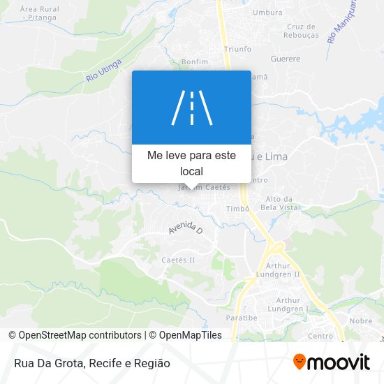 Rua Da Grota mapa